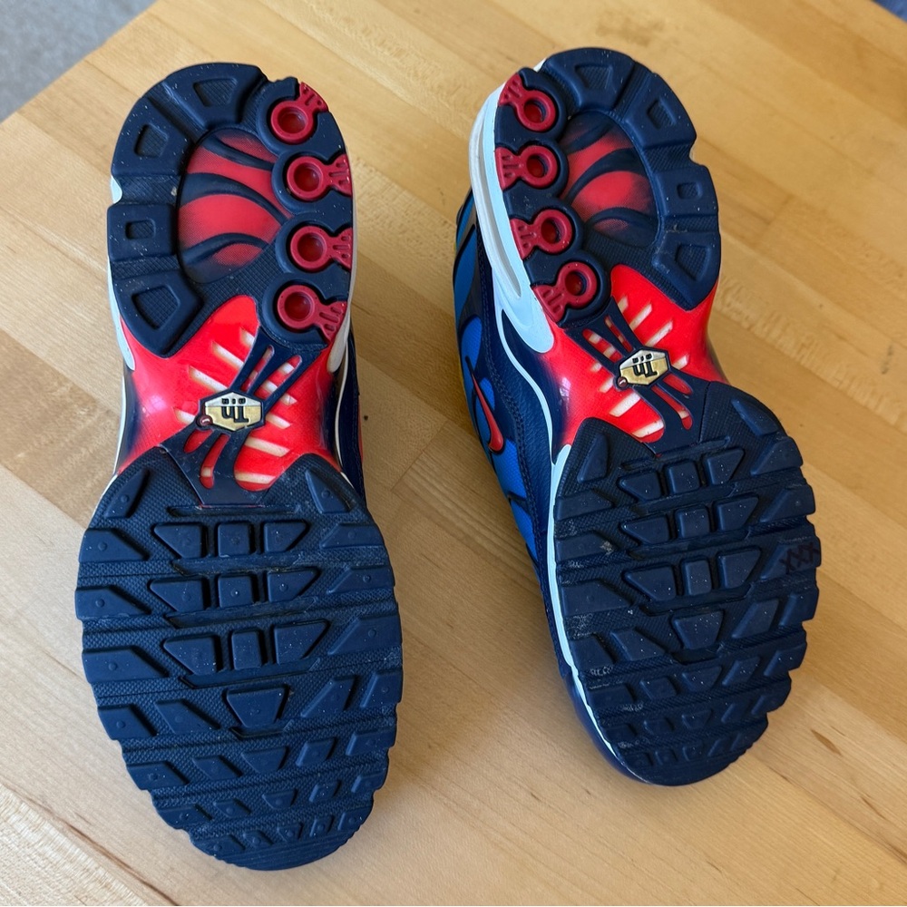 Nike Air Max Plus GS CI5676-400 Photo Blue White Crimson Sneakers size 7Y W 8.5 - Picture 9 of 10